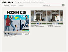 Tablet Screenshot of kohls.shoplocal.com
